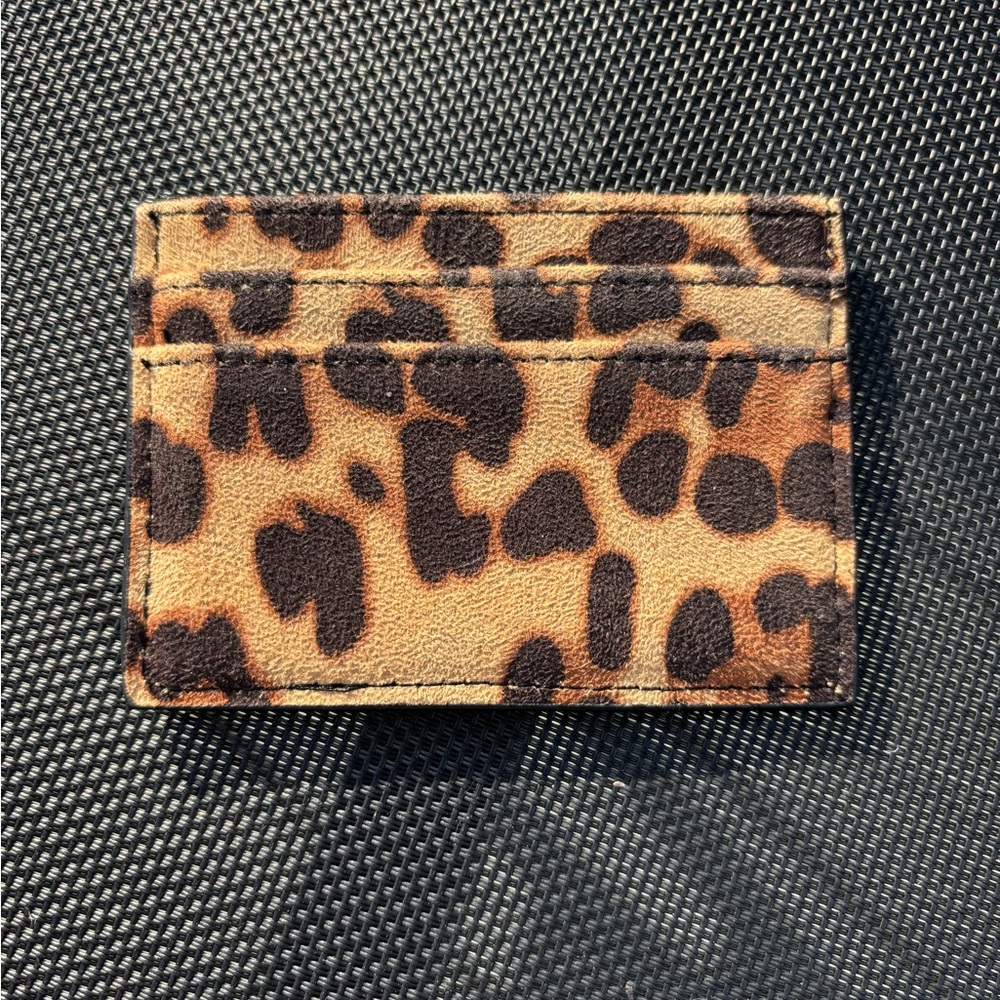 Leopard Print Card Holder